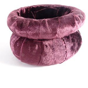 Lee Angel Purple Velvet Wrapped Bangle Set